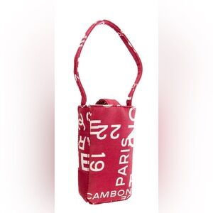 CHANEL Red and White Mini Bag